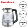 Czajnik elektryczny Klausberg KB-7888 (szklany 1,7 l)