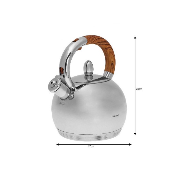 СТАЛЕВИЙ ЧАЙНИК 3.0 Л KiNGHOFF KH-3778