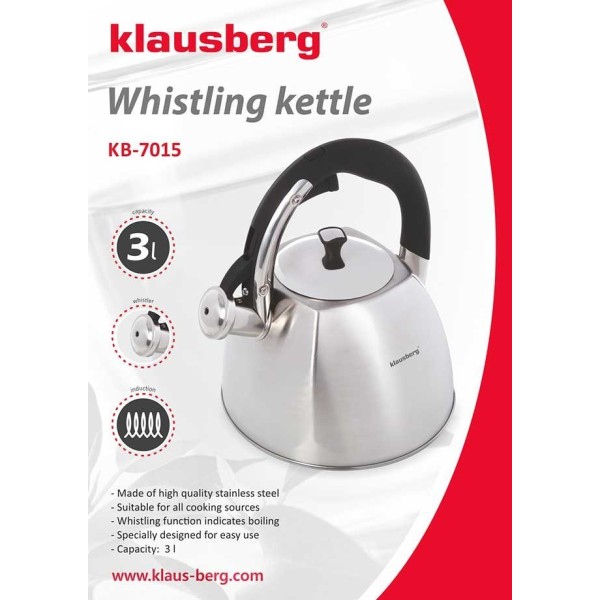 Czajnik stalowy Klausberg KB-7015 (3.0 l)