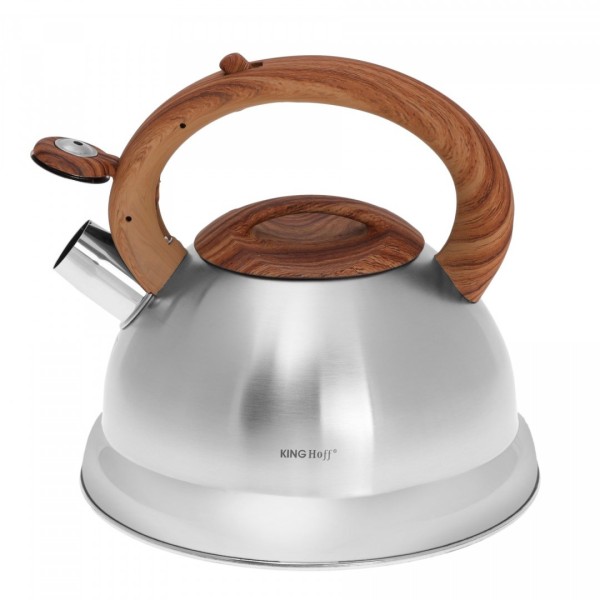 Сталевий чайник KiNGHOFF 3.0 л, нержавіюча сталь KH-3336