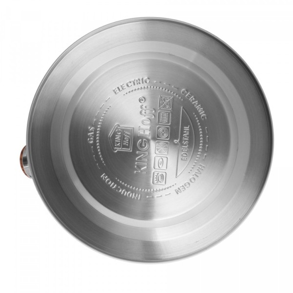 Сталевий чайник KiNGHOFF 3.0 л, нержавіюча сталь KH-3336