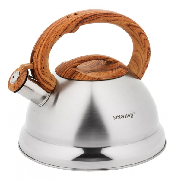 Сталевий чайник KiNGHOFF 3.0 л, нержавіюча сталь KH-3336