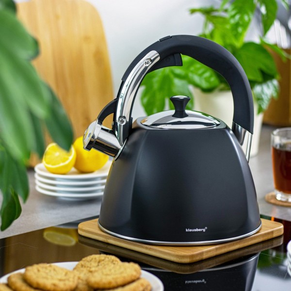 СТАЛЕВИЙ ЧАЙНИК 3.0 Л KLAUSBERG KB-7195 Матовий