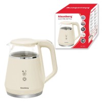 Електричний чайник з регулюванням температури, малий, 1,0 л, бездротовий, для вершків, Klausberg KB-7893
