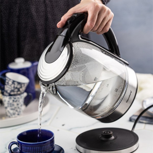 Електричний скляний чайник 1,7 л Klausberg KB-7886