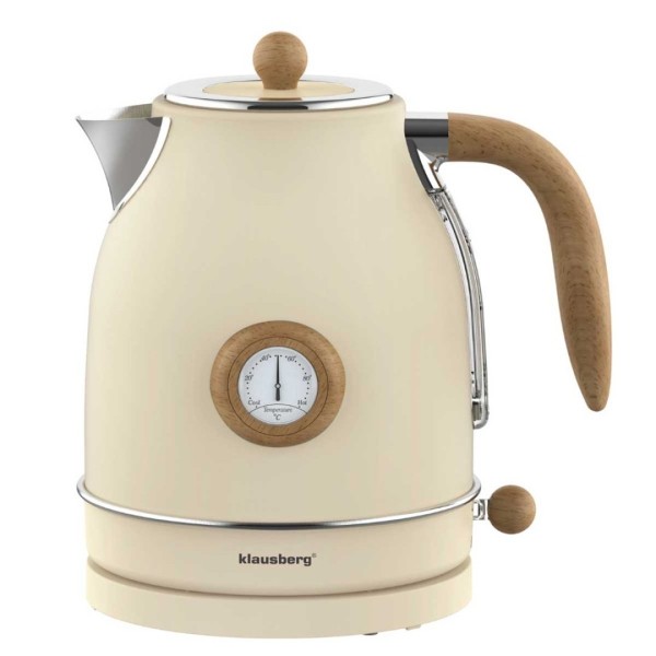 Електричний чайник 1,7 л з термометром Klausberg KB-9006 Retro