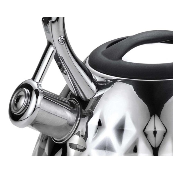 СТАЛЕВИЙ ЧАЙНИК 3.0 Л САТИНОВИЙ ДІАМАНТОВИЙ KLAUSBERG KB-7413