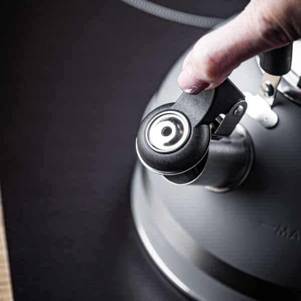 СТАЛЕВИЙ ІНДУКЦІЙНИЙ ЧАЙНИК 1,8 Л KINGHOFF KH-1851 СІРИЙ