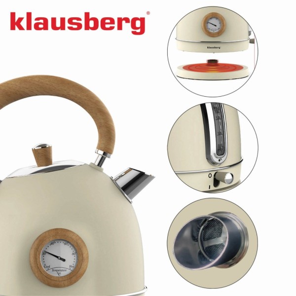 Czajnik elektryczny Klausberg KB-7905 (stal nierdzewna 1.8 l)