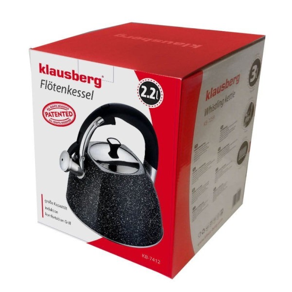 СТАЛЕВИЙ ЧАЙНИК 2,2 Л KLAUSBERG KB-7412
