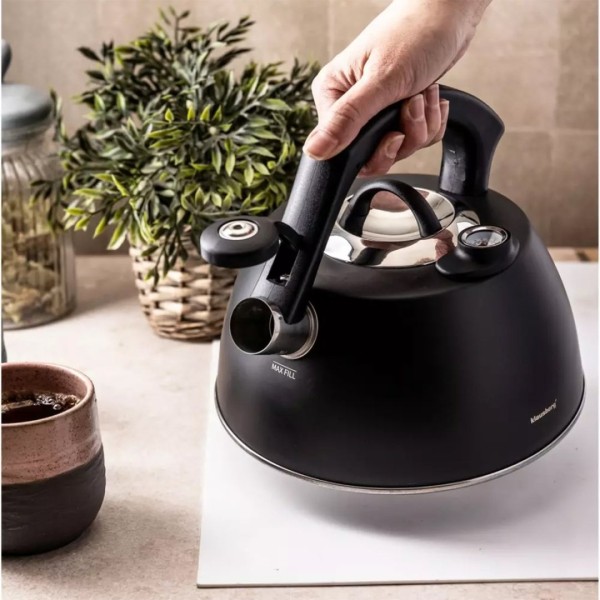 СТАЛЕВИЙ ЧАЙНИК З ТЕРМОМЕТРОМ 3 Л KLAUSBERG KB-7371