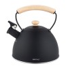 ЧАЙНИК 2,5 Л ЗІ СВИСТКОМ KINGHOFF KH-1999 МАТОВИЙ ЧОРНИЙ