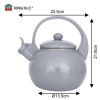 CZAJNIK EMALIOWANY 2L Z GWIZDKIEM KINGHOFF KH-2079