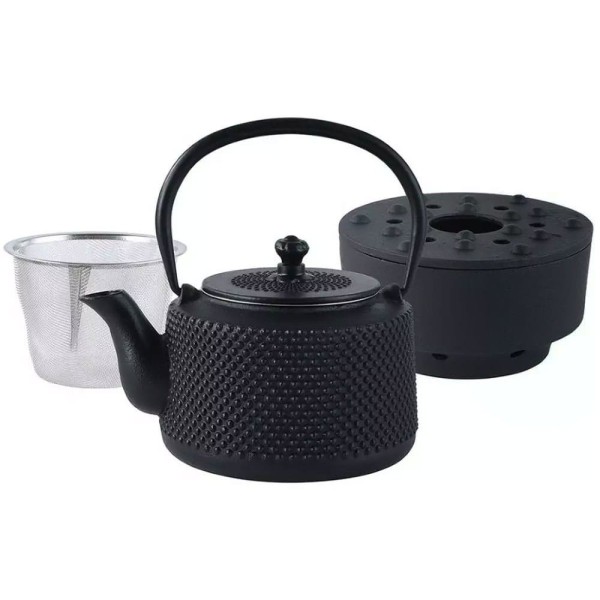 Czajnik żeliwny do zaparzania z podgrzewaczem Kinghoff KH-1847 (0,8 l)