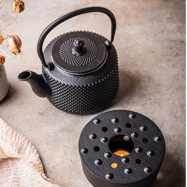 Czajnik żeliwny do zaparzania z podgrzewaczem Kinghoff KH-1847 (0,8 l)