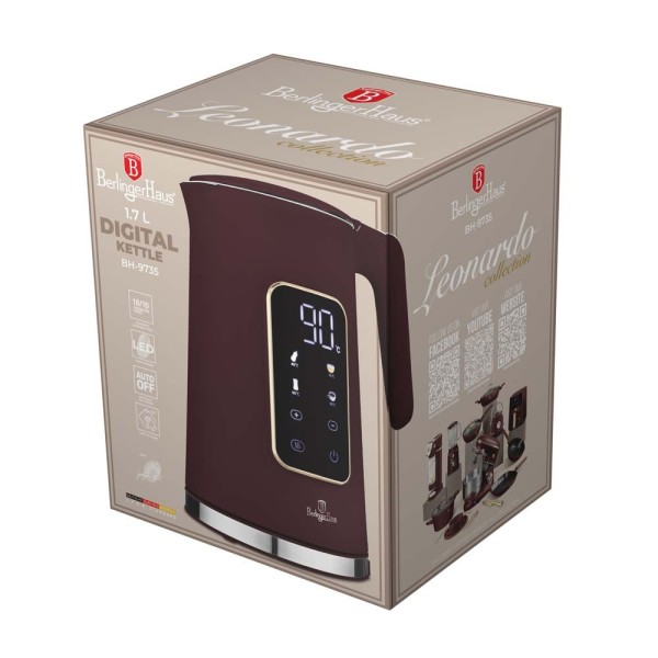 Цифровий електричний чайник BerlingerHaus Leonardo Collection BH-9735