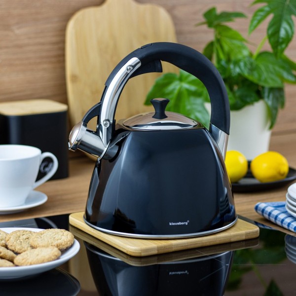 СТАЛЕВИЙ ЧАЙНИК 3.0 Л KLAUSBERG KB-7194 Блискучий