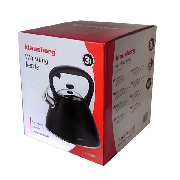 Сталевий чайник KLAUSBERG 3.0 л KB-7208
