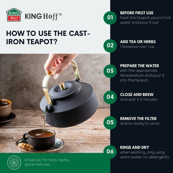 Zaparzacz do herbaty i kawy Kinghoff KH-1935 (1.0 l)