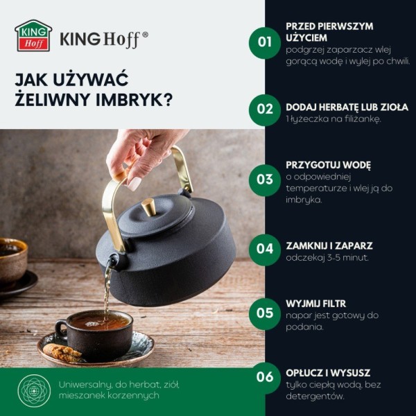 Zaparzacz do herbaty i kawy Kinghoff KH-1935 (1.0 l)