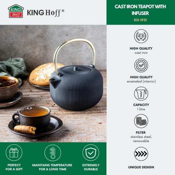 Zaparzacz do herbaty i kawy Kinghoff KH-1931 (1.0 l)