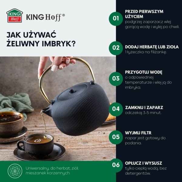 Zaparzacz do herbaty i kawy Kinghoff KH-1931 (1.0 l)