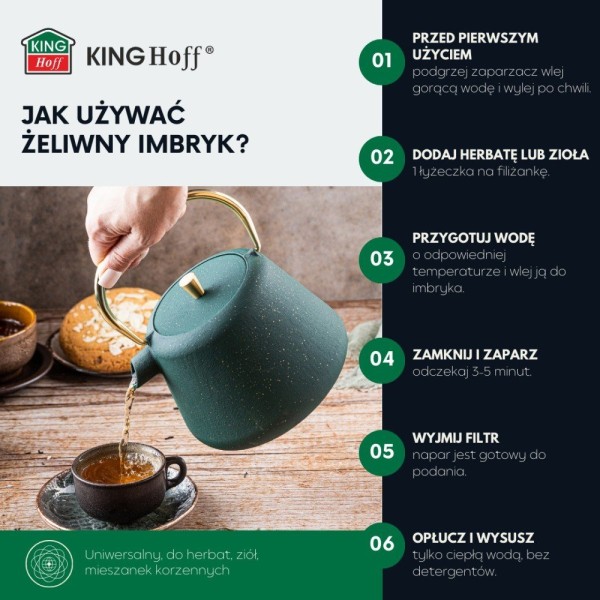Zaparzacz do herbaty i kawy Kinghoff KH-1933 (1.0 l)