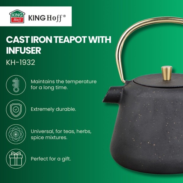 Czajniczek do parzenia herbaty i kawy Kinghoff KH-1932 (1.0 l)