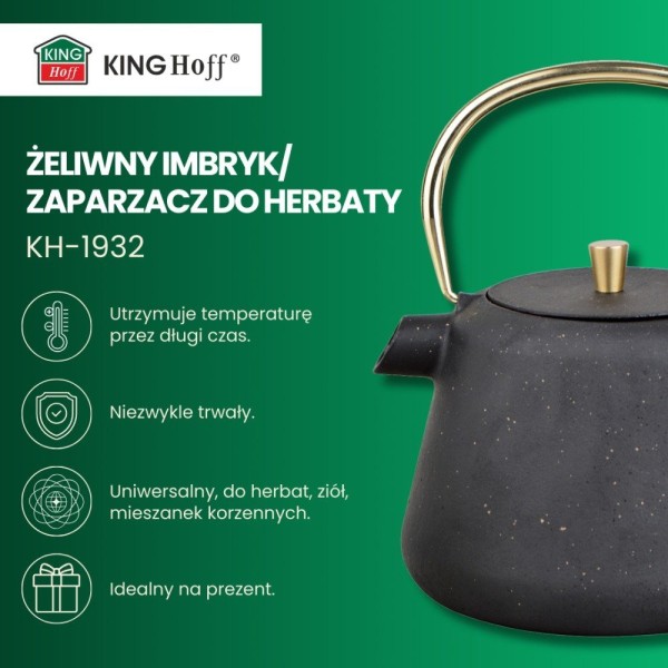 Czajniczek do parzenia herbaty i kawy Kinghoff KH-1932 (1.0 l)