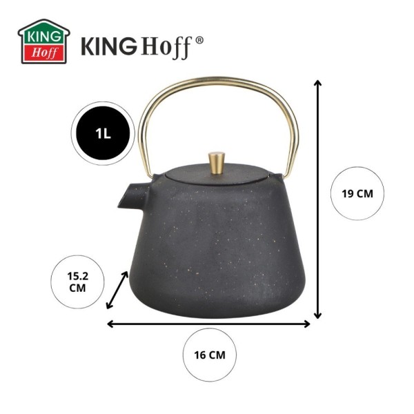 Czajniczek do parzenia herbaty i kawy Kinghoff KH-1932 (1.0 l)