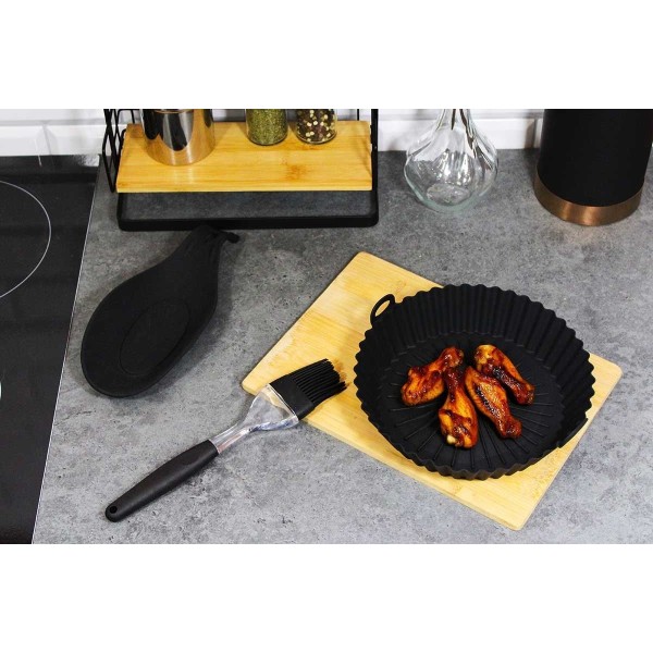 СИЛІКОНОВА ВСТАВКА БАГАТОРАЗОВА ДЛЯ ФРИТЮРНИЦІ 17 см 3133