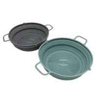 СИЛІКОНОВА ВСТАВКА ДЛЯ ФРИТЮРНИЦІ, СКЛАДНА, КРУГЛА, 19 см