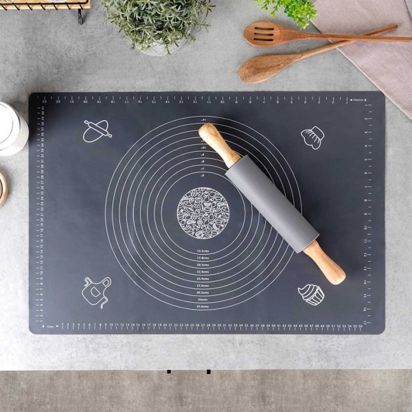 НАБІР ДЛЯ ТІСТА - СИЛІКОНОВА ДОШКА ТА КАЧКА 279001