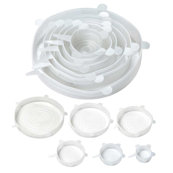 НАБІР 6 УНІВЕРСАЛЬНИХ СИЛІКОНОВИХ КРИШОК KINGHOFF KH-1902