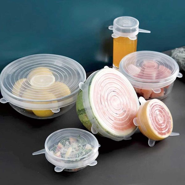 НАБІР 6 УНІВЕРСАЛЬНИХ СИЛІКОНОВИХ КРИШОК KINGHOFF KH-1902