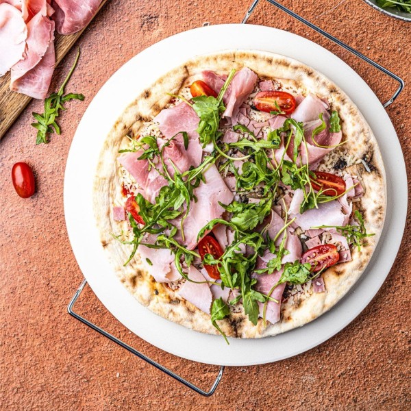 КАМІНЬ ДЛЯ ВИПІКАННЯ ПІЦИ З КОРДІЄРИТУ 33 СМ + ПІДСТАВКА KLAUSBERG KB-7788