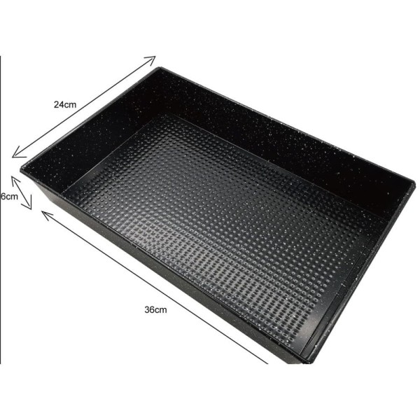 Blacha do pieczenia Kinghoff KH-1776 (36x24 cm, powłoka nieprzywieralna marmurek)