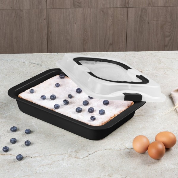 Форма для випікання з кришкою BerlingerHaus BH-8641, матово-чорна колекція