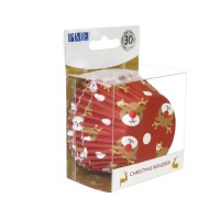 Різдвяні формочки для кексів PME у формі оленів (30 штук)