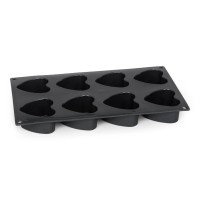 Силіконова форма PATISSE STARFLEX для 8 міні-мафінів у формі серця