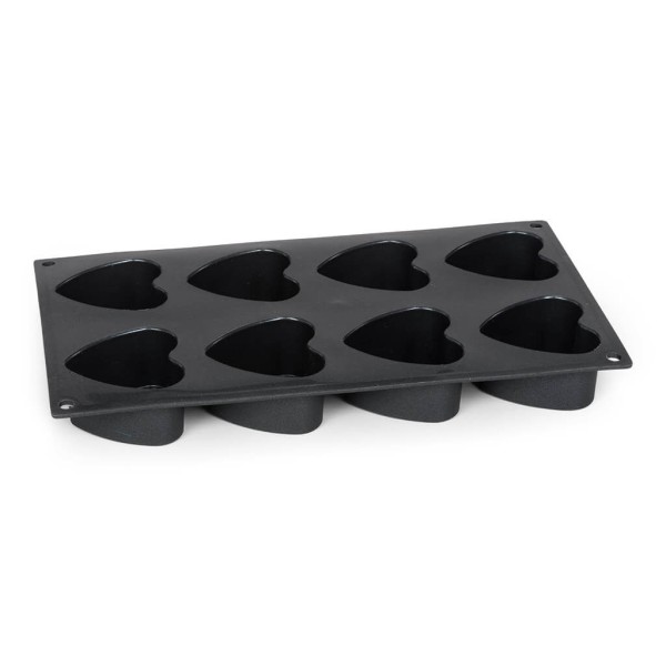 Силіконова форма PATISSE STARFLEX для 8 міні-мафінів у формі серця