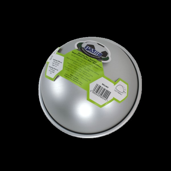 Напівсферична форма для випікання торта PME 20 см сріблястого кольору