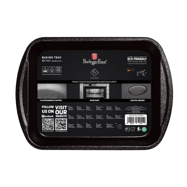 ДЕКО 40x28 см BERLINGER HAUS Чорно-срібляста BH-1434