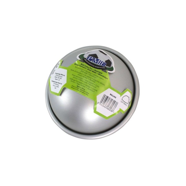 Напівсферична форма для випікання торта PME 10 см сріблястого кольору