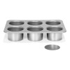 Forma do mini serniczków Patisse SILVER-TOP (6 sztuk)