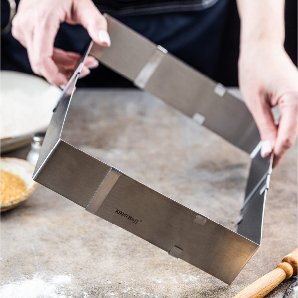 Regulowana forma do ciasta Kinghoff KH-1907 (34–52 x 27–18,5 x 5 cm)