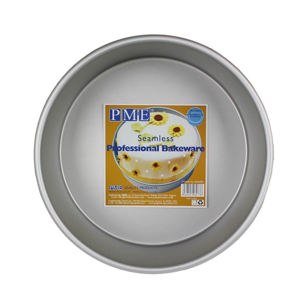 Кругла форма для випікання PME 229 x 102 мм сірого кольору