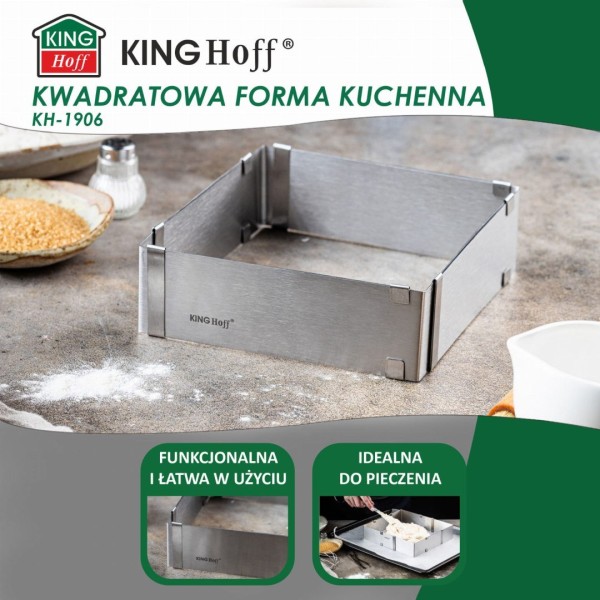 Regulowana tortownica Kinghoff KH-1906 (28–15 x 5 cm)