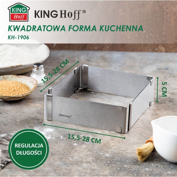 Regulowana tortownica Kinghoff KH-1906 (28–15 x 5 cm)