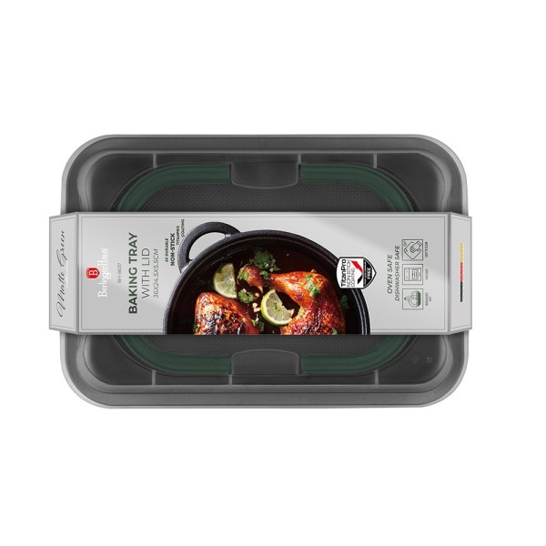 Форма для випікання з кришкою BerlingerHaus матово-зелена BH-8637